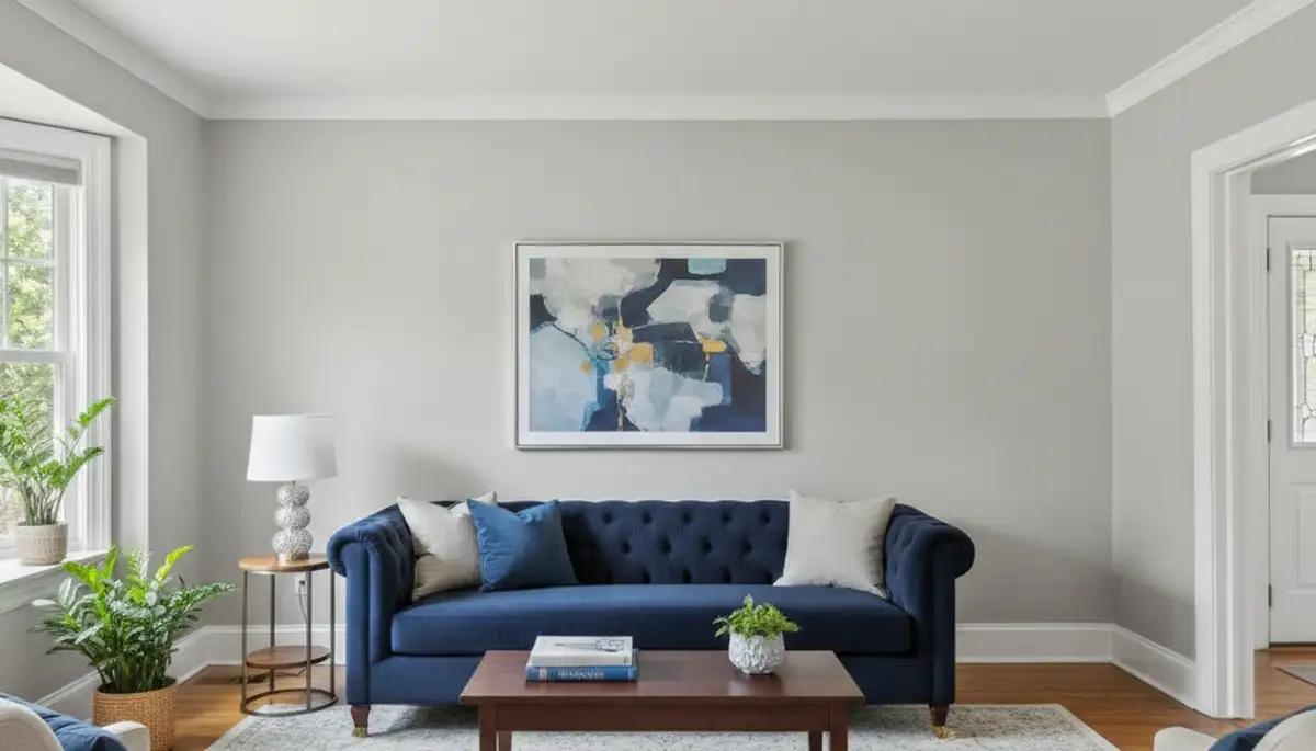 Freshly painted living room with smooth finishes by interior house painters in Saint Louis, MO