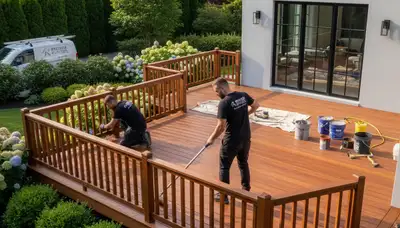 Professional deck staining and wood protection by expert painters in Saint Louis, MO