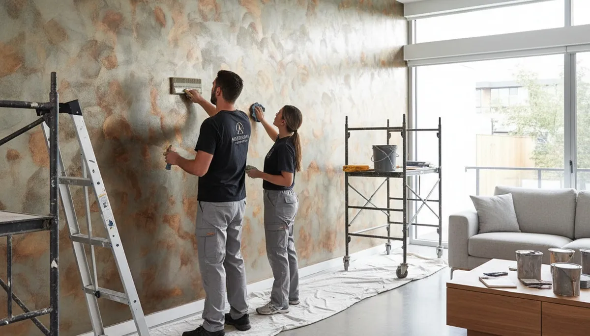 Professional faux painting and decorative wall finishes in Saint Louis, MO home interior