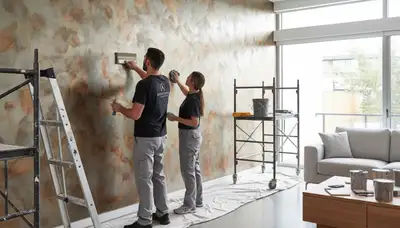 Professional faux painting and decorative wall finishes in Saint Louis, MO home interior