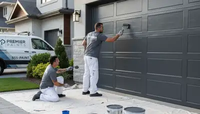 Professional garage door painting in Saint Louis, MO for lasting curb appeal and weather-resistant finish