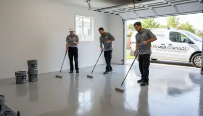 Durable epoxy garage floor coating by professional painters in Saint Louis, MO