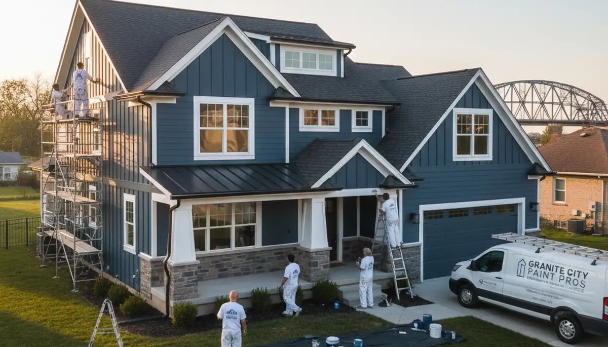 Professional house painters in Saint Louis MO providing expert residential exterior painting services