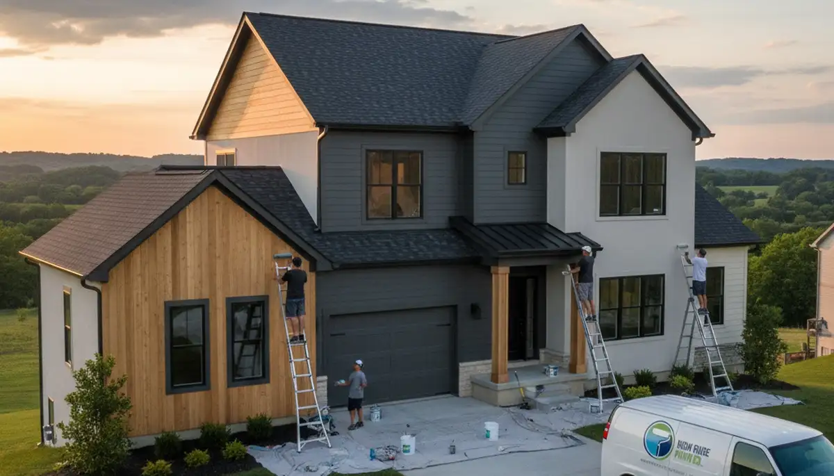 Professional house painting services in Saint Louis, MO by Painters STL in action