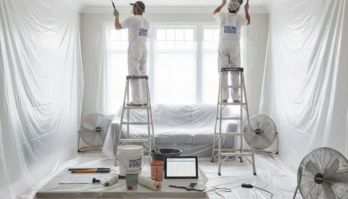 Professional popcorn ceiling removal and refinishing in Saint Louis, MO home interior