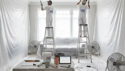 Professional popcorn ceiling removal and refinishing in Saint Louis, MO home interior