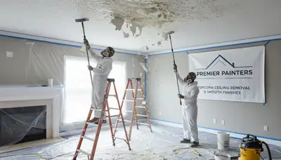 Professional popcorn ceiling removal and refinishing in Saint Louis, MO home interior
