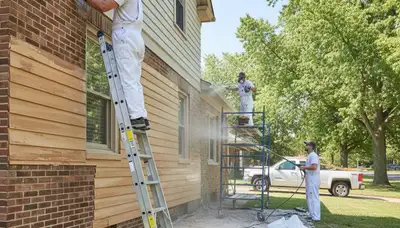 Professional surface preparation for exterior house painting in Saint Louis, MO